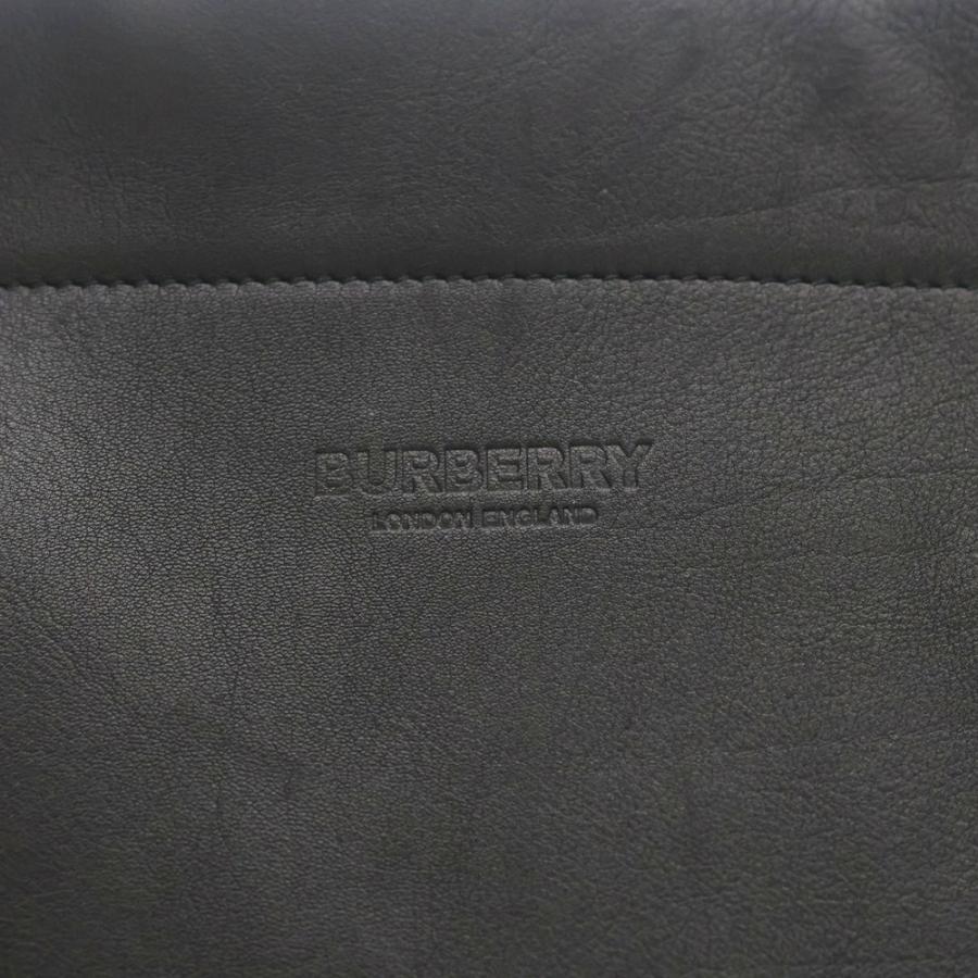 BURBERRY（バーバリー） LEATHER TOTE BAG レザー ナイロンショルダー