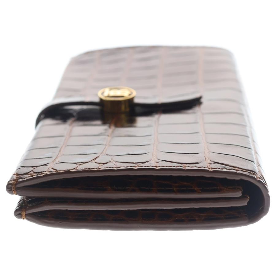 BURBERRY（バーバリー） TB金具 クロコダイル 二つ折り 長財布