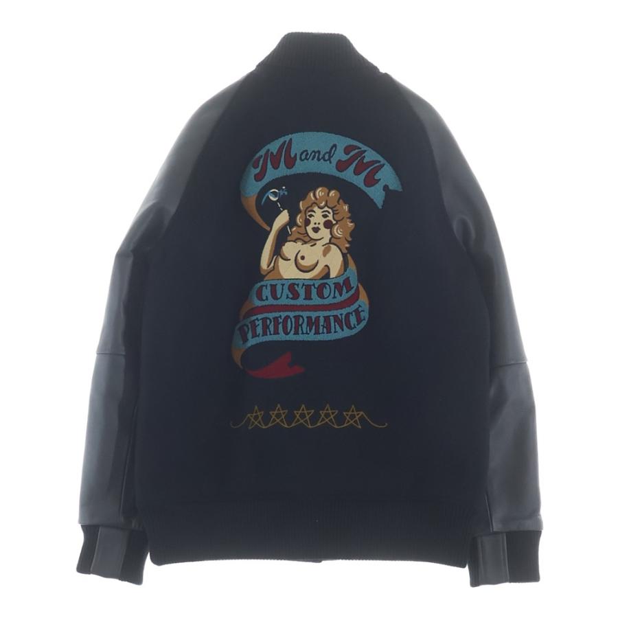 WOLF'S HEAD ウルフズヘッド ×M&M × GROK LEATHER 袖スタッズ バック