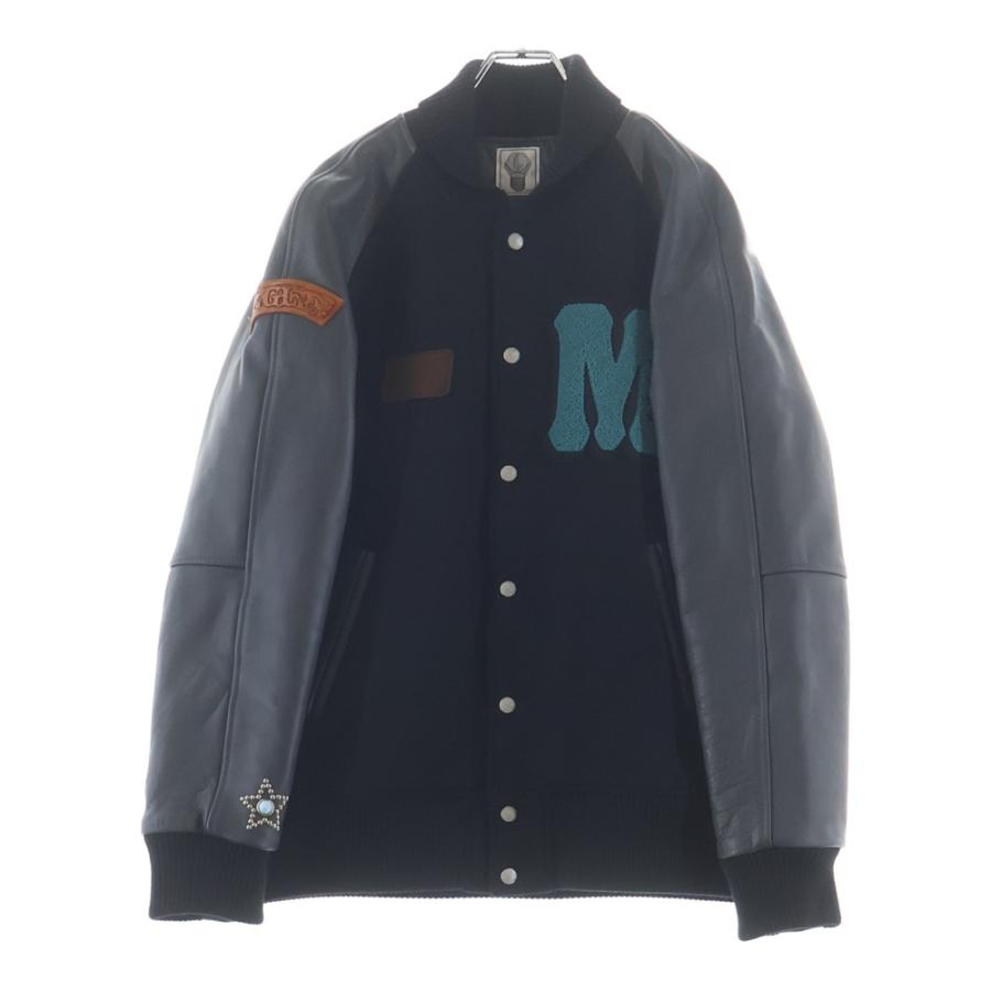 WOLF'S HEAD ウルフズヘッド ×M&M × GROK LEATHER 袖スタッズ バック