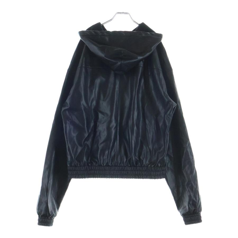 LAST NEST ラスト ネスト 25AW CROSS EMBROIDERY LEATHER ZIP HOODIE