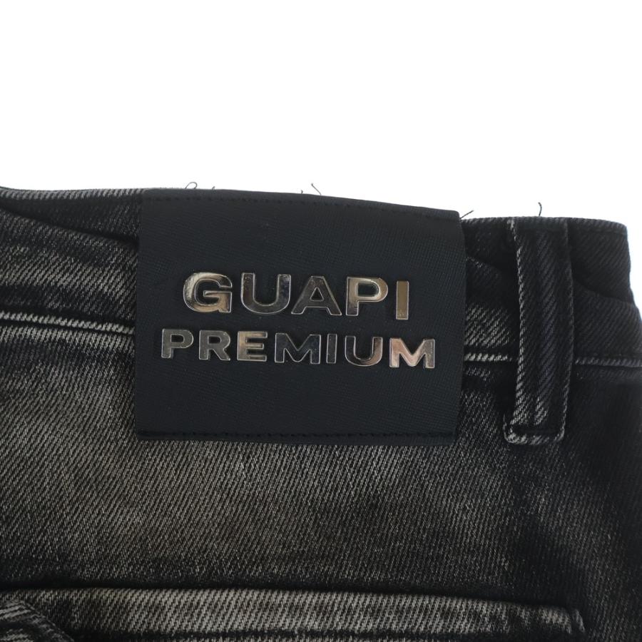 GUAPI グアピ STACKED PANTS スタックドパンツ フレアデニム ブラック GUAPI グアピ STACKED PANTS スタックドパンツ フレアデニム ブラック