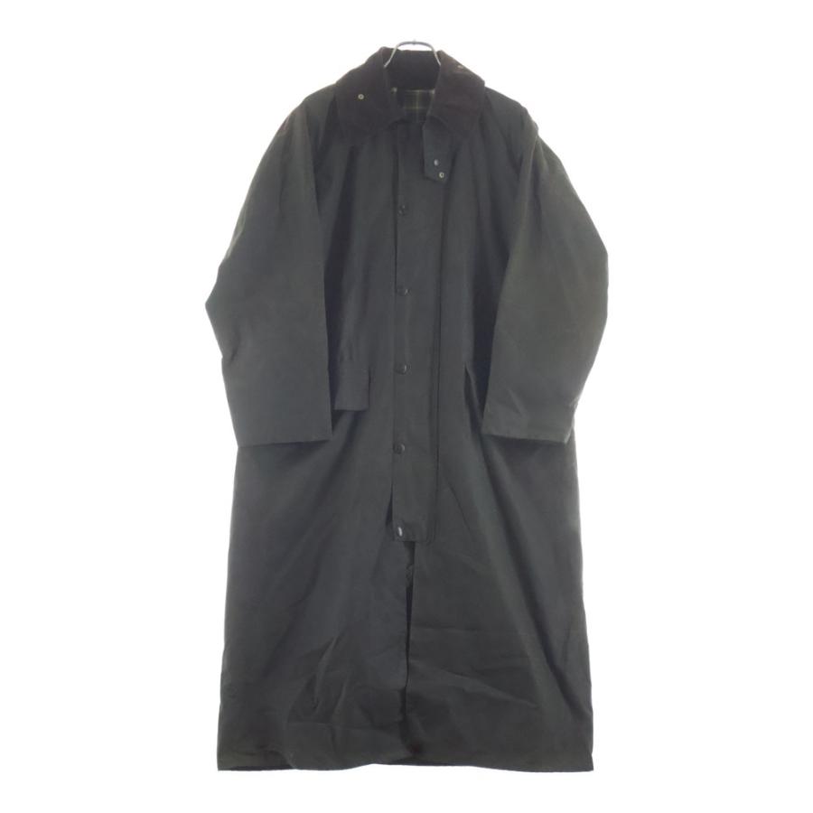Barbour バブアー 80s 88年製 3ワラント BURGHLEY バーレー オイルド ロングコート カーキ Barbour（バブアー） 80s 88年製 3ワラント BURGHLEY バーレー