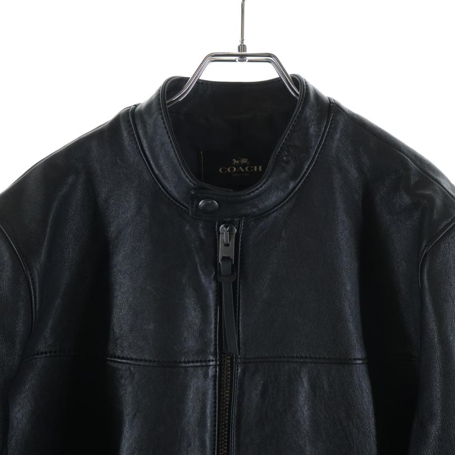 COACH コーチ F33779 ブラック シングル ライダースジャケット COACH（コーチ） シングルライダース レザージャケット F33779