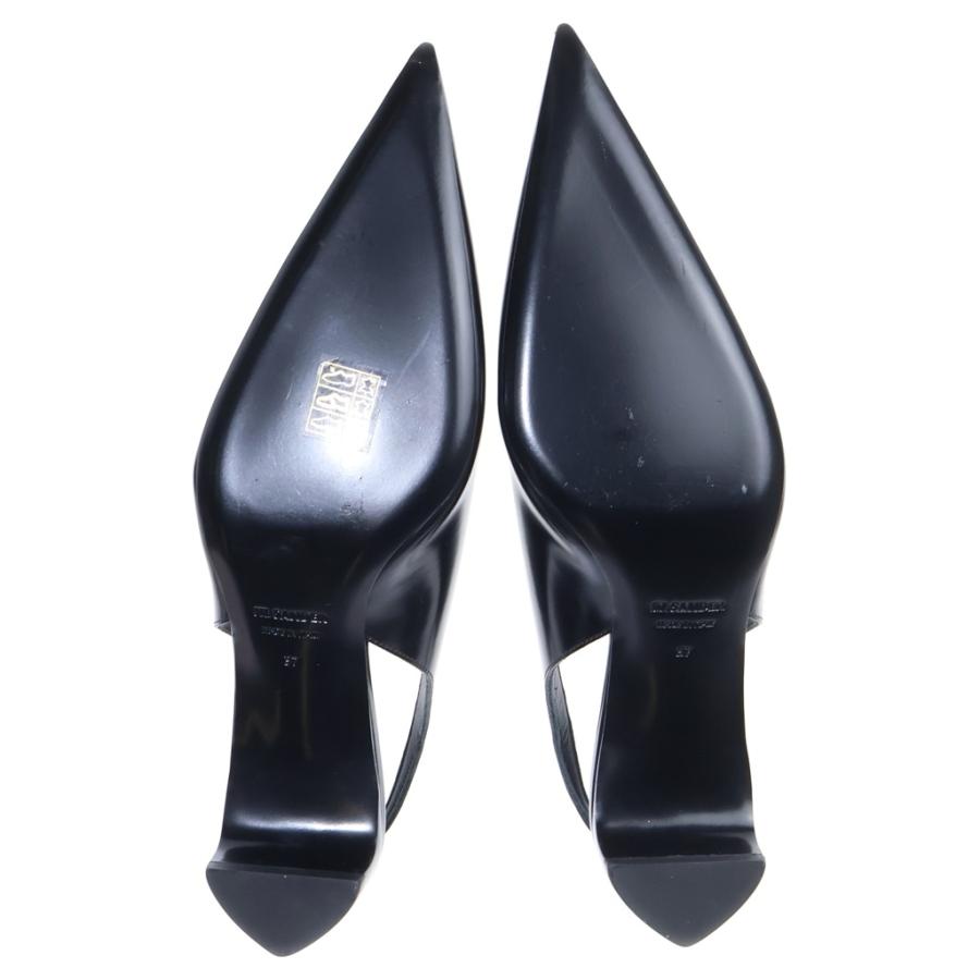 JIL SANDER（ジルサンダー） スタッズ ローヒール パンプス ブラック