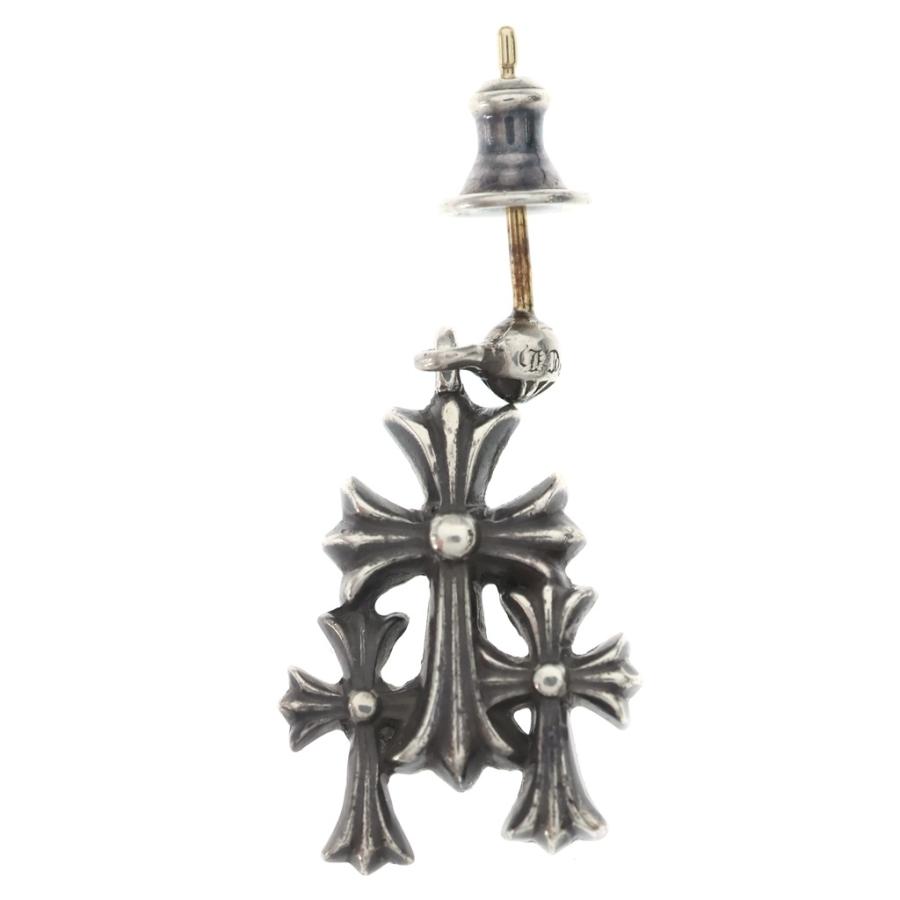 ■ Chrome Hearts 3CHクロス ドロップ ピアス ■ レアアイテム CHROME HEARTS（クロムハーツ） 3CH CROSS DROP トリプルクロス 3