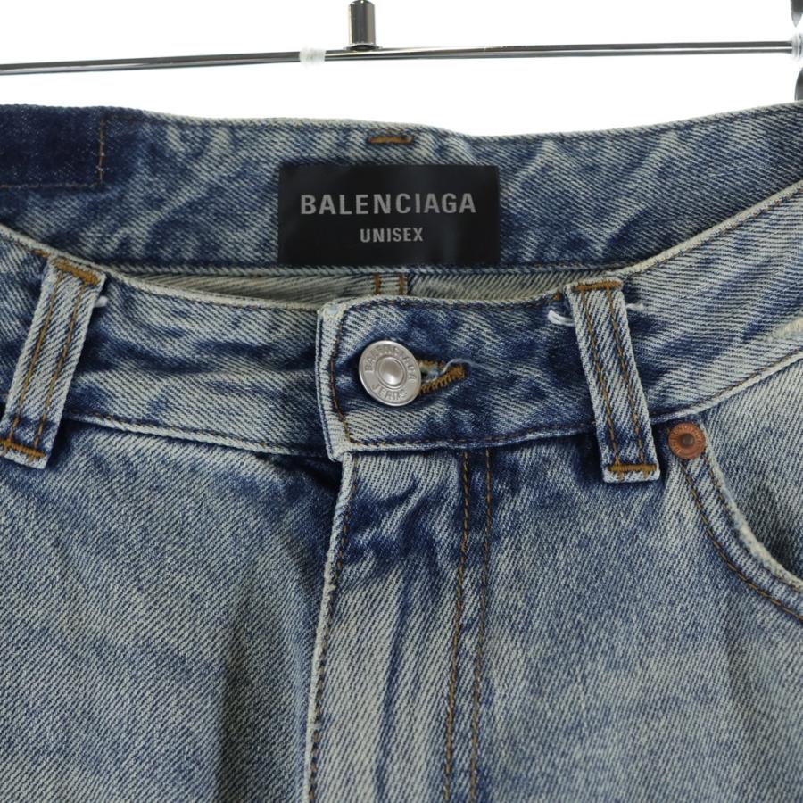 BALENCIAGA（バレンシアガ） 22AW プルアップワイドバギーデニムパンツ