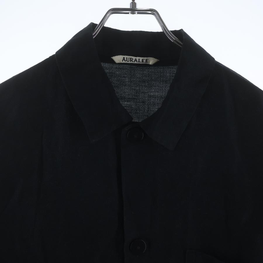 AURALEE（オーラリー） 21SS SILK LINEN DOBBY SHIRTS JACKET シルク