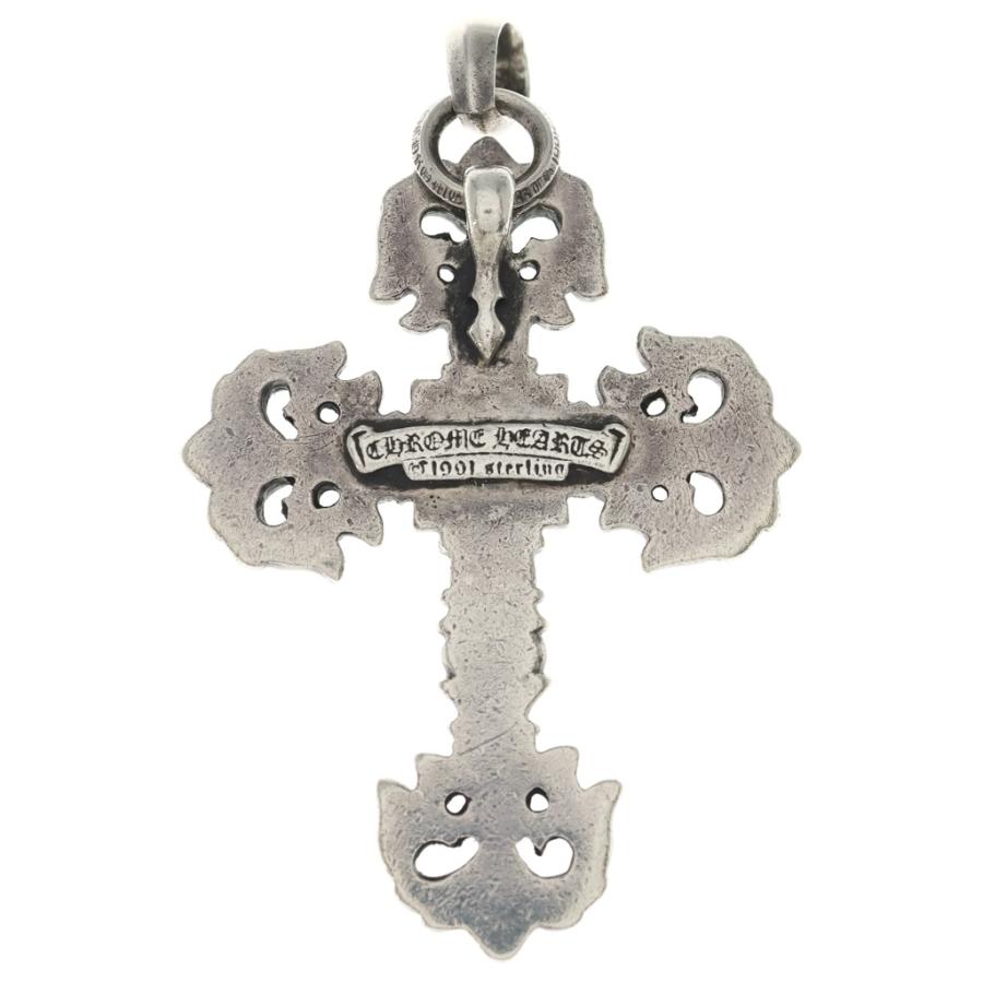 クロムハーツ  FILIG/CROSS-SM W/BALE/フィリグリークロスS Wベイル/シルバーネックレストップ メンズ S CHROME HEARTS（クロムハーツ） FILIG CROSS-SM W BALE フィリグリー