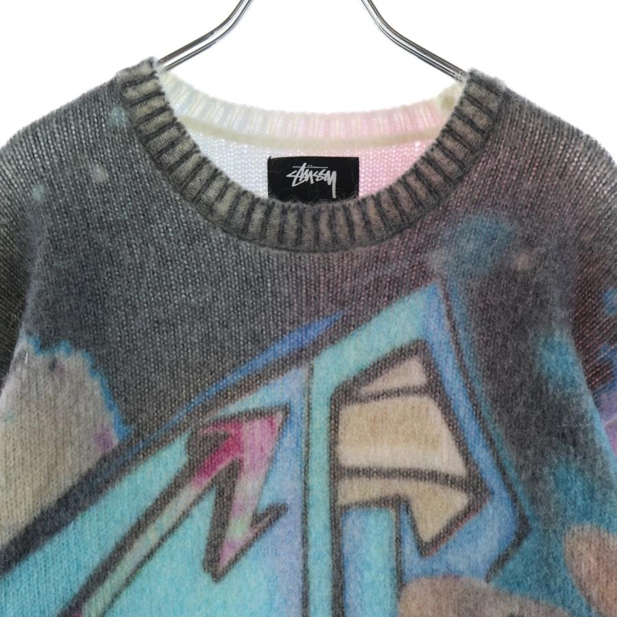 STUSSY（ステューシー） 22AW GOLDIE SWEATER 総柄 モヘアニット 