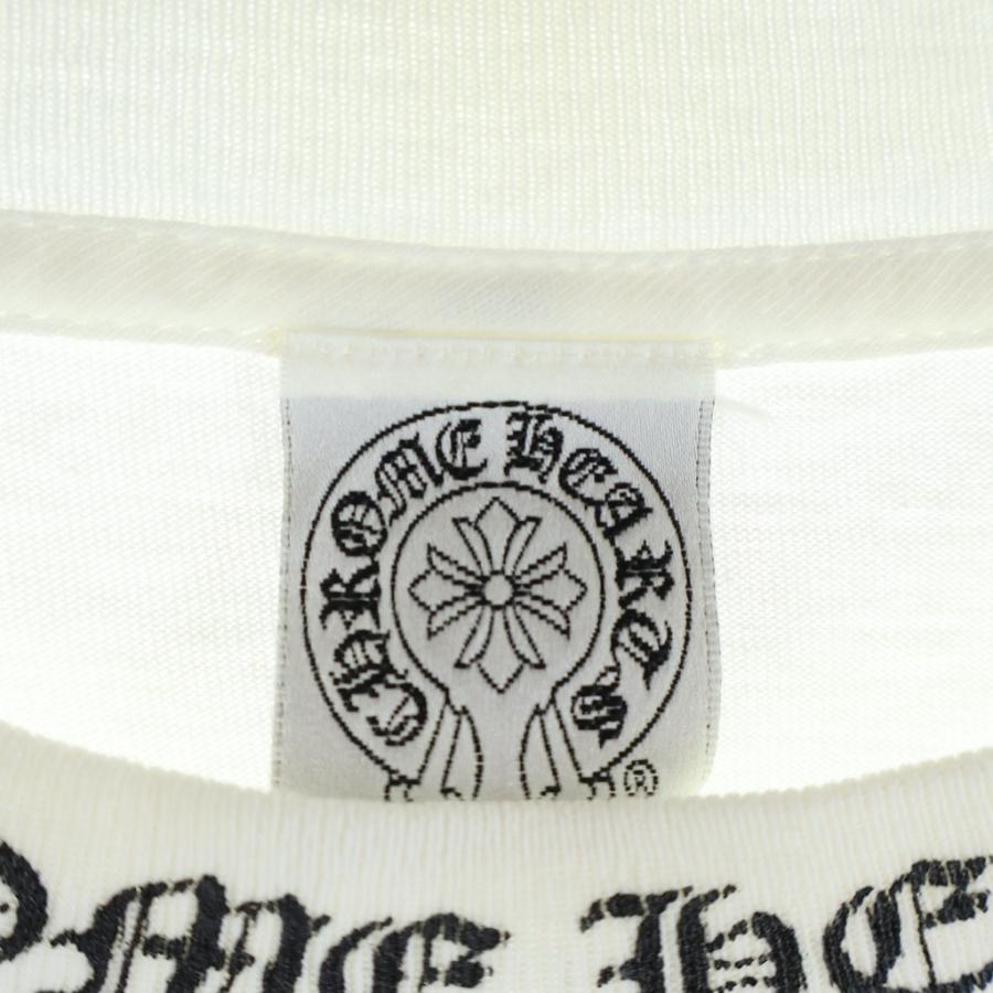 ［美品］クロムハーツ タンクトップ ネックロゴ ダガープリント ハート　M CHROME HEARTS（クロムハーツ） OLD CH T-SHIRT ネックロゴ ダガー