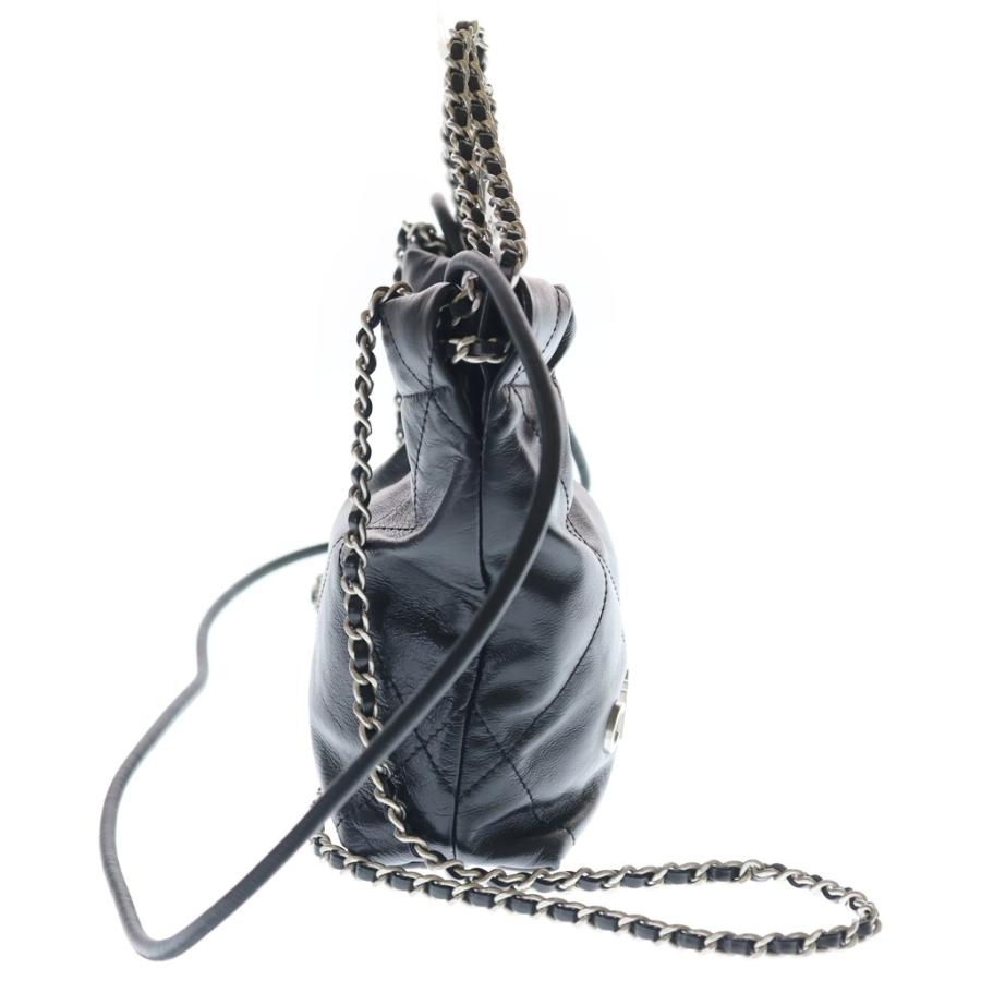 シャネル 22ミニ チェーンショルダーバッグ ソーブラック CHANEL（シャネル） 22 ミニ 2WAY チェーン カバン ショルダーバッグ