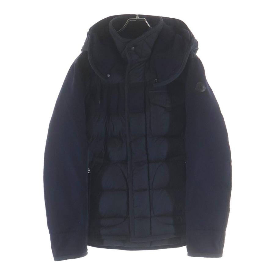 金井金井　モンクレール メンズ ネイビー 切り替え ダウンジャケット MONCLER（モンクレール） RYAN ライアン 切替フードダウンジャケット
