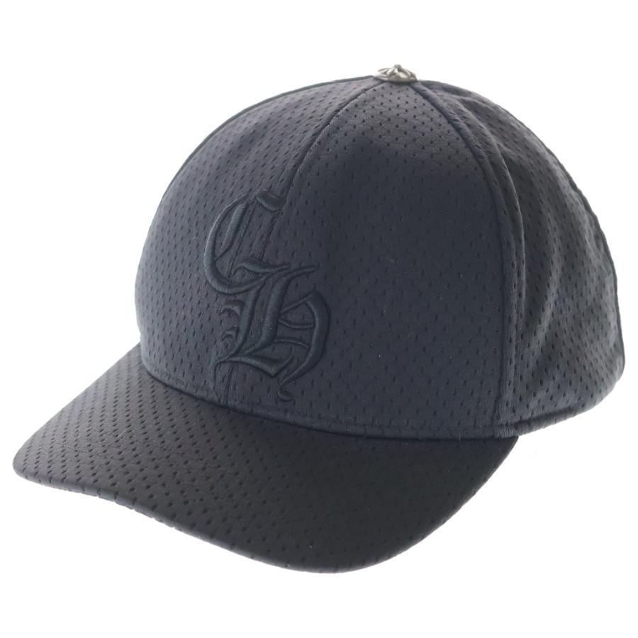 る*様 CHROME HEARTS メッシュキャップ グレー/ブラック CHROME HEARTS（クロムハーツ） MESH CAP CHロゴ刺繍 メッシュベース