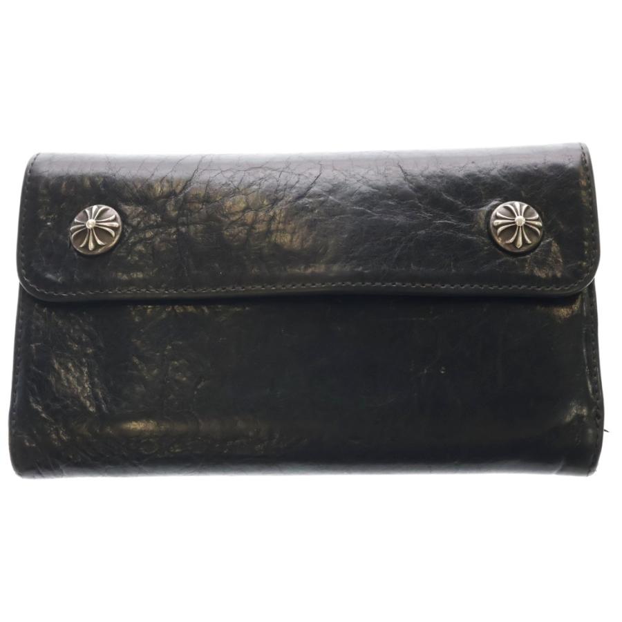 CHROME HEARTS（クロムハーツ） WAVE ウェーブ レザーウォレット 財布
