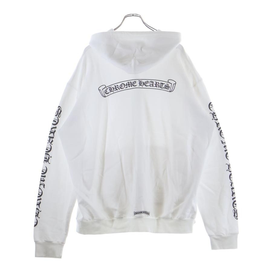 CHROME HEARTS（クロムハーツ） SWTSHRT HD ZIP 袖ロゴ バック