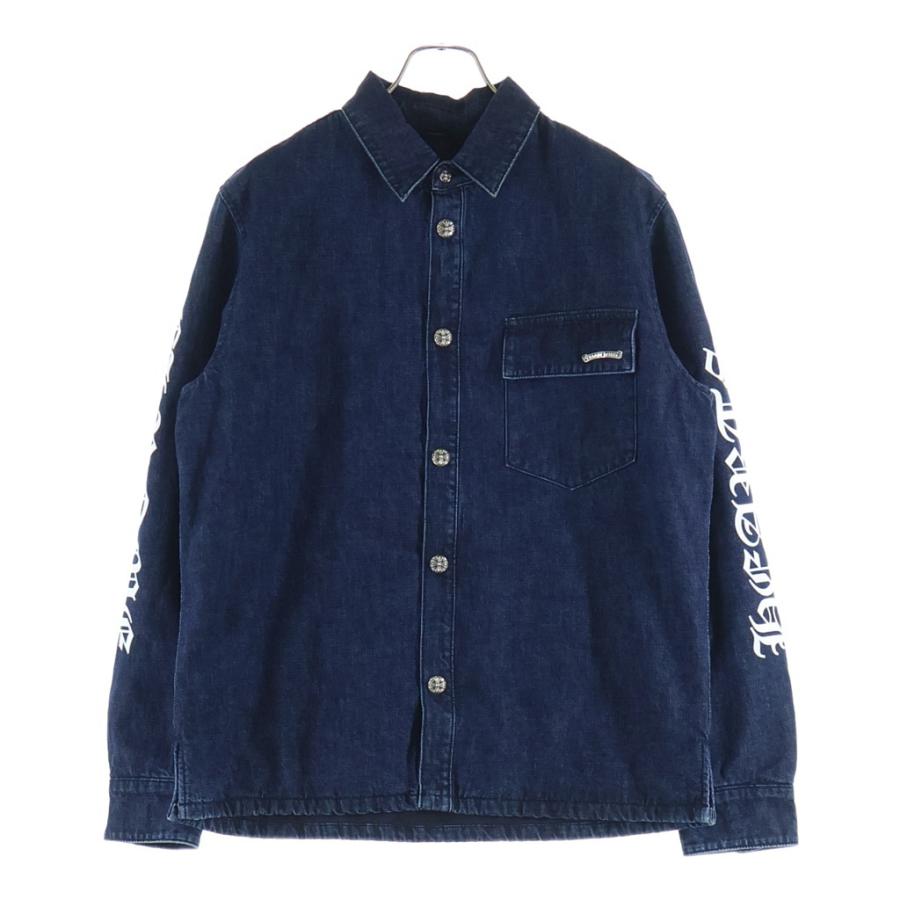 CHROME HEARTS クロムハーツ WORK'N SHIRT GARAGE WASH DENIM JACKET ウォーキン シャツ ガレージ ウォッシュ デニムジャケット インディゴ CHROME HEARTS（クロムハーツ） WORK'N SHIRT GARAGE WASH DENIM