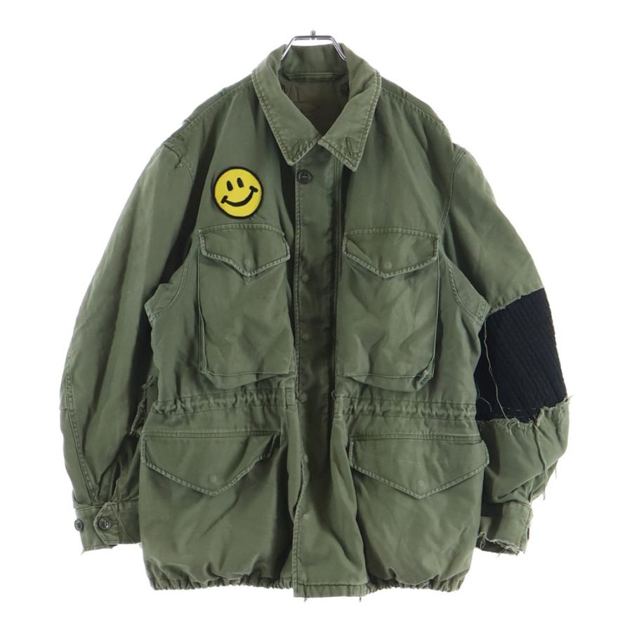 MILITARY ミリタリー VINTAGE 50s M-51 アルミジップ カスタム スター ピースマーク ミリタリージャケット カーキ MILITARY ミリタリー VINTAGE 50s M-51 アルミジップ カスタム スター