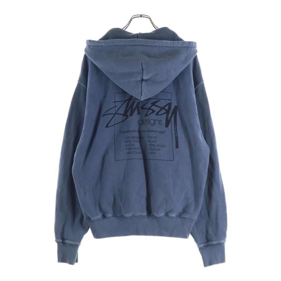 STUSSY ステューシー Modern Age Zip Hoodie モダンエイジ ジップフーディ 1975079 ブルー STUSSY（ステューシー） Modern Age Zip Hoodie モダンエイジ ジップ