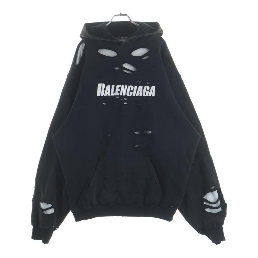 BALENCIAGA（バレンシアガ） 21SS DESTROYED HOODIE デストロイド 汚れ