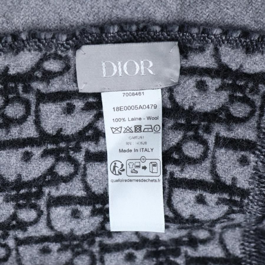 DIOR (ディオール) オブリーク トロッター マフラー ストール グレー