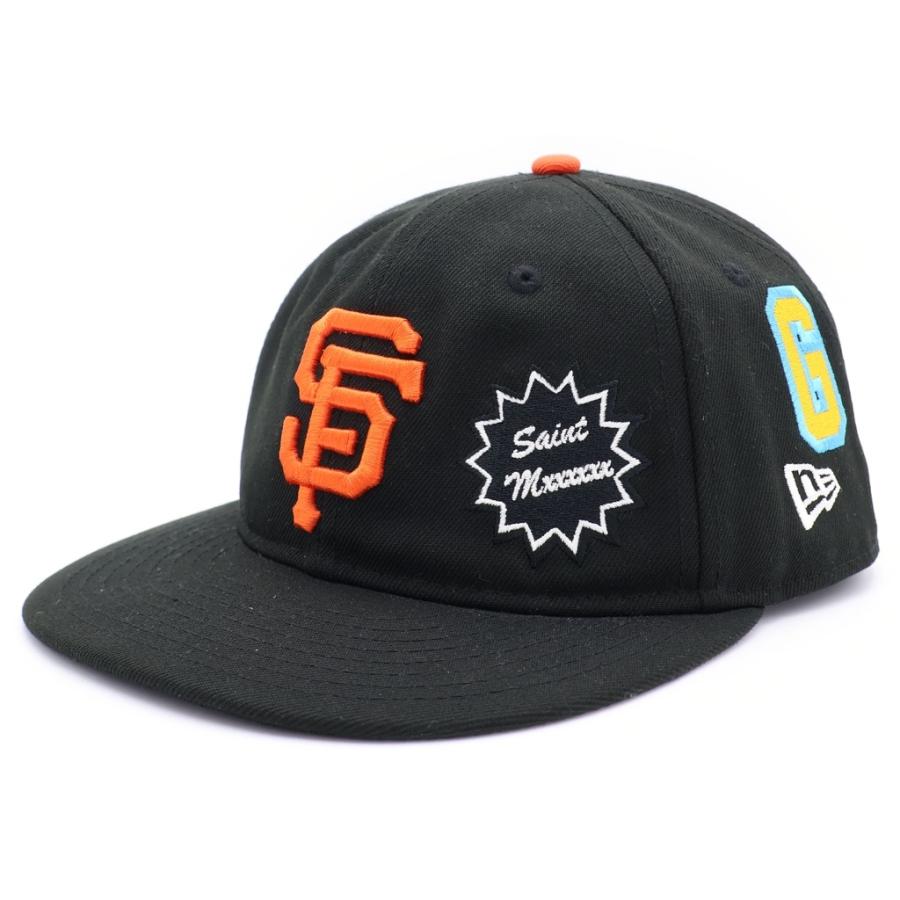 SAINT MICHAEL セントマイケル ×NEW ERA GIANTS NE_CAP 読売ジャイアンツ コラボキャップ SM-HR8-0000-C49 ブラック SAINT MICHAEL セントマイケル ×NEW ERA GIANTS NE_CAP 読売