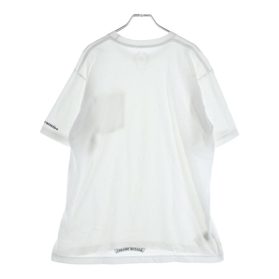 CHROME HEARTS クロムハーツ　 白　Tシャツ　ホワイト CHROME HEARTS（クロムハーツ） CH T-SHIRT ネックロゴプリント半袖T