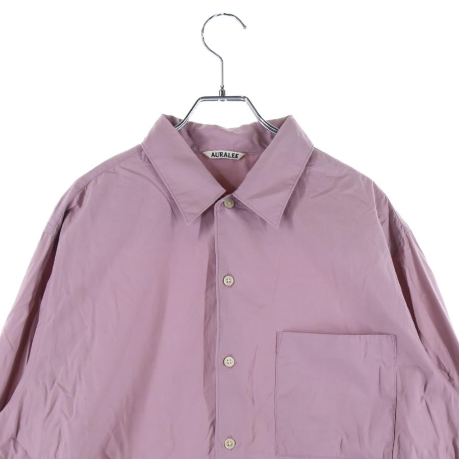 AURALEE（オーラリー） WASHED FINX TWILL BOX SHIRTS ウォッシュ加工