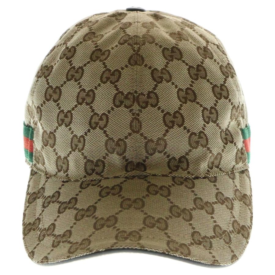 GUCCI グッチ GGキャンバスロゴ ベースボールキャップ 帽子