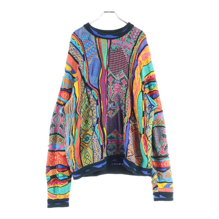COOGI クージー 90S 3D 編込 コットン 長袖ニットセーター マルチ 