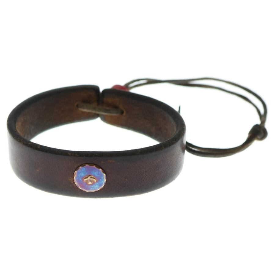 ゴローズ　金メタ付き革ブレス　赤茶 goro's（ゴローズ） 金メタル付きレザーブレス ブラウン : BRING Yahoo