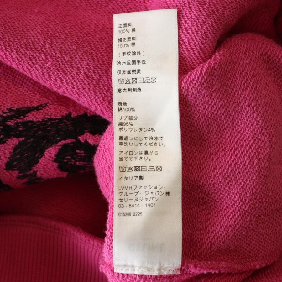 CELINE セリーヌ パームツリー スタッズ フーディー プルオーバーパーカー ピンク 2Y795670Q_7