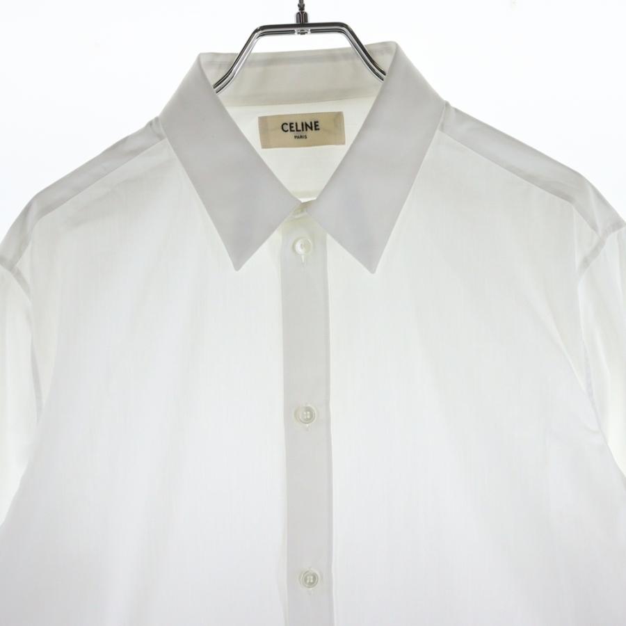 CELINE（セリーヌ） COTTON POPLIN SKINNY SHIRT コットン ポプリン