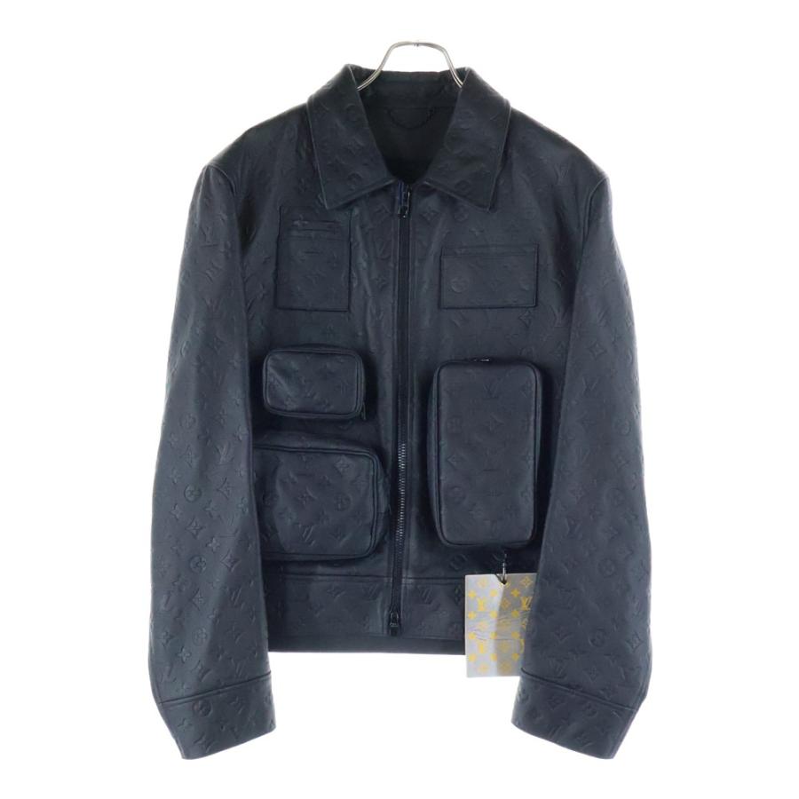 【最高級】LOUIS VUITTON ルイヴィトン シングル レザージャケット LOUIS VUITTON（ルイ・ヴィトン） 銀座店 美品 23SS モノグラム