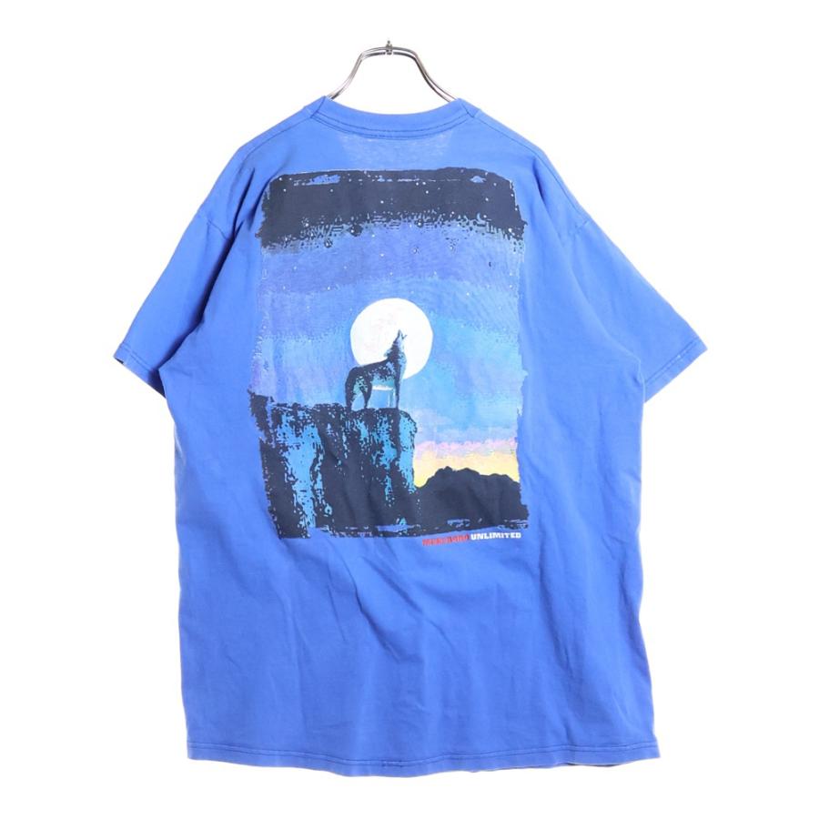 【短丈】90s Marlboro ウルフ コヨーテ 　トレイン VINTAGE ヴィンテージ 90s MARLBORO UNLIMITED COYOTE POCKET TEE