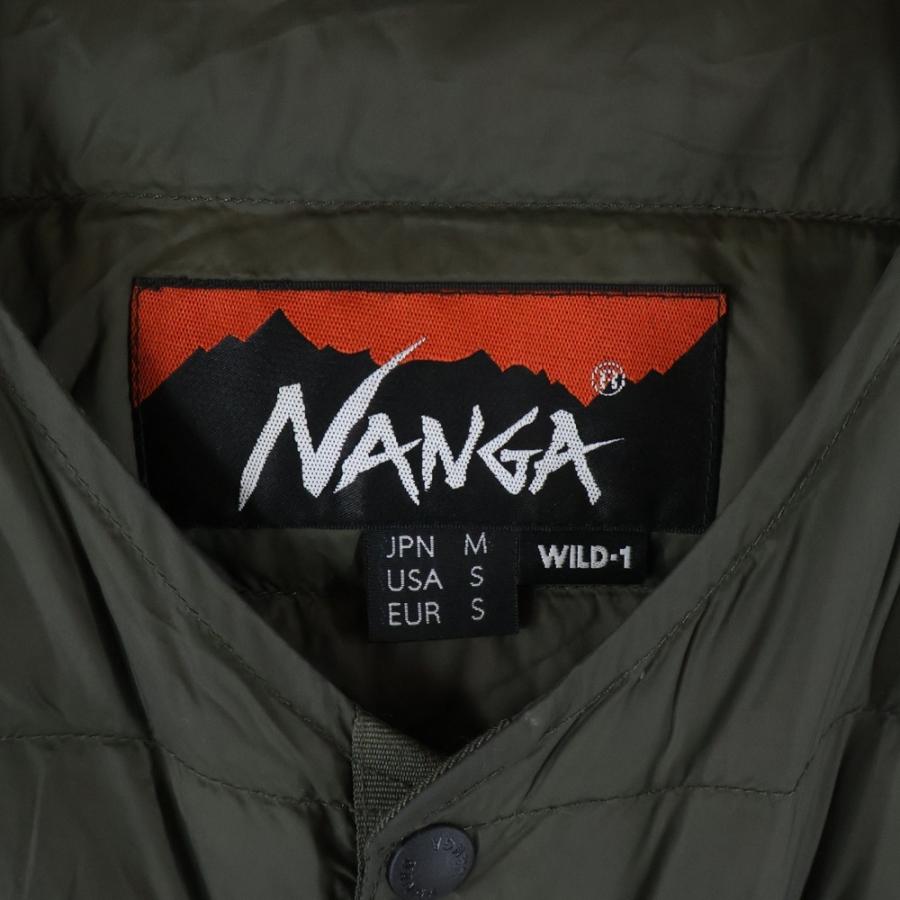 NANGA（ナンガ） ×WILD-1 LIGHT DOWN JACKET ワイルドワン ノーカラー 