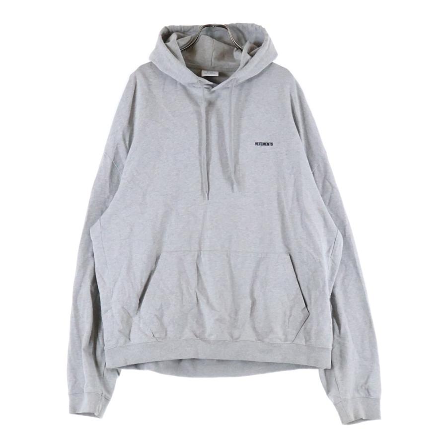【Vetements ×  】18ss パーカー VETEMENTS（ヴェトモン） 18SS ロゴエンブロイダリー フーディー プル