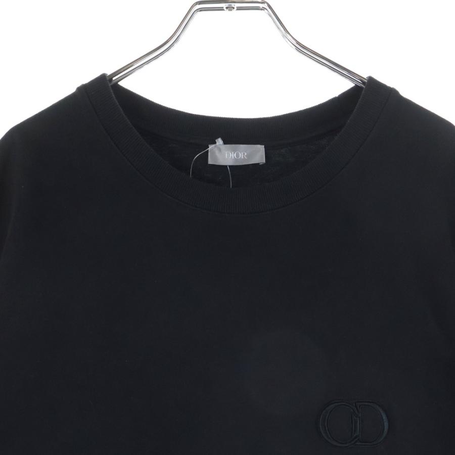 DIOR ディオール フロントCDロゴ刺繍 コットン半袖Tシャツ カットソー