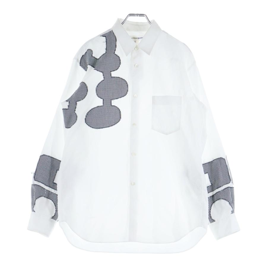 COMME des GARCONS SHIRT コムデギャルソンシャツ パッチワーク長袖 