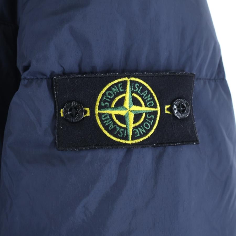 STONE  ダウンジャケットガーメントダイネイビー正規品S STONE ISLAND（ストーン アイランド） GARMENT DYED DOWN ガーメント
