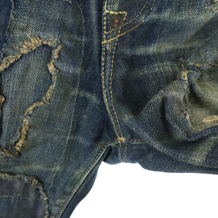 KAPITAL（キャピタル） BORO 襤褸 クラッシュ ヴィンテージ加工 刺繍子