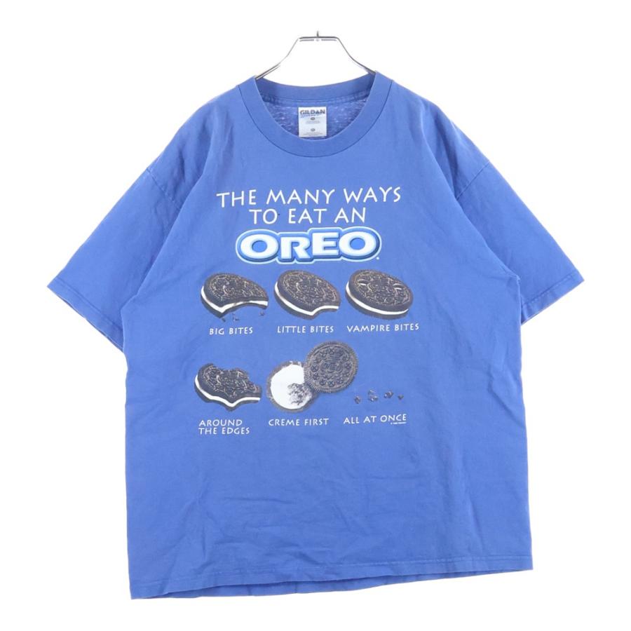 オレオレオ 　Time is onリンクス フロントパネル ニット 半袖 VINTAGE ヴィンテージ 00s OREO オレオ フロントプリント 半袖Tシャツ