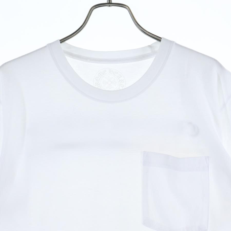 クロムハーツ 白 ポケットTシャツ 半袖 レディース　ポケット付き クロムハーツ ポケット馬蹄アルファベットロゴ半袖Tシャツ 6,580円