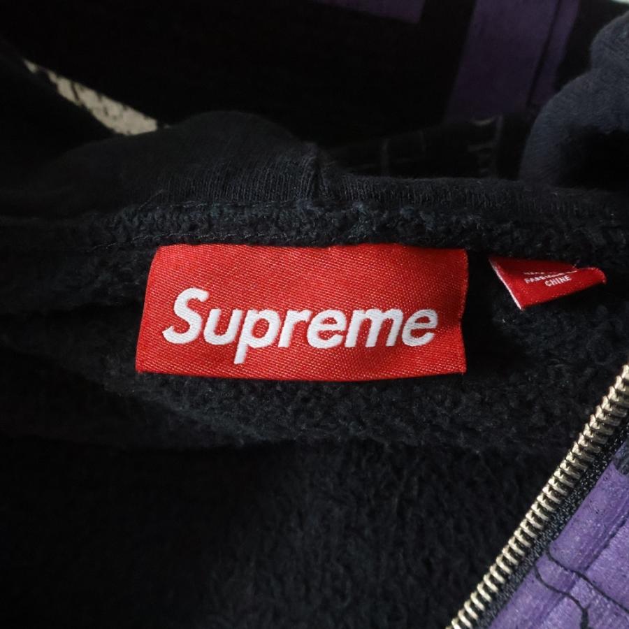 Supreme シュプリーム バック 刺繍 ビック ロゴ ジップアップ パーカー org.jpg