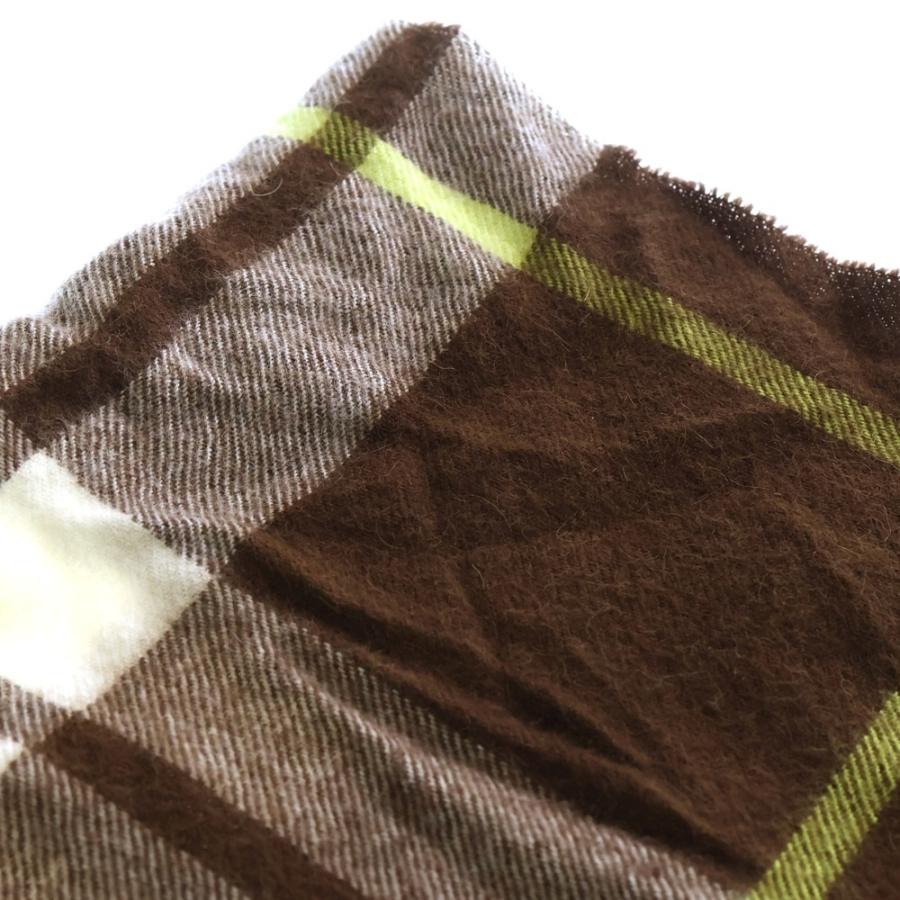 NO BRAND ノーブランド MAGNIBERG MAGNIBERG CHECK SCARVES トゥモローランド別注 チェック柄 アルパカマフラー ブラウン 97-04-35-04404 K NO BRAND ノーブランド MAGNIBERG CHECK SCARVES トゥモローランド別注