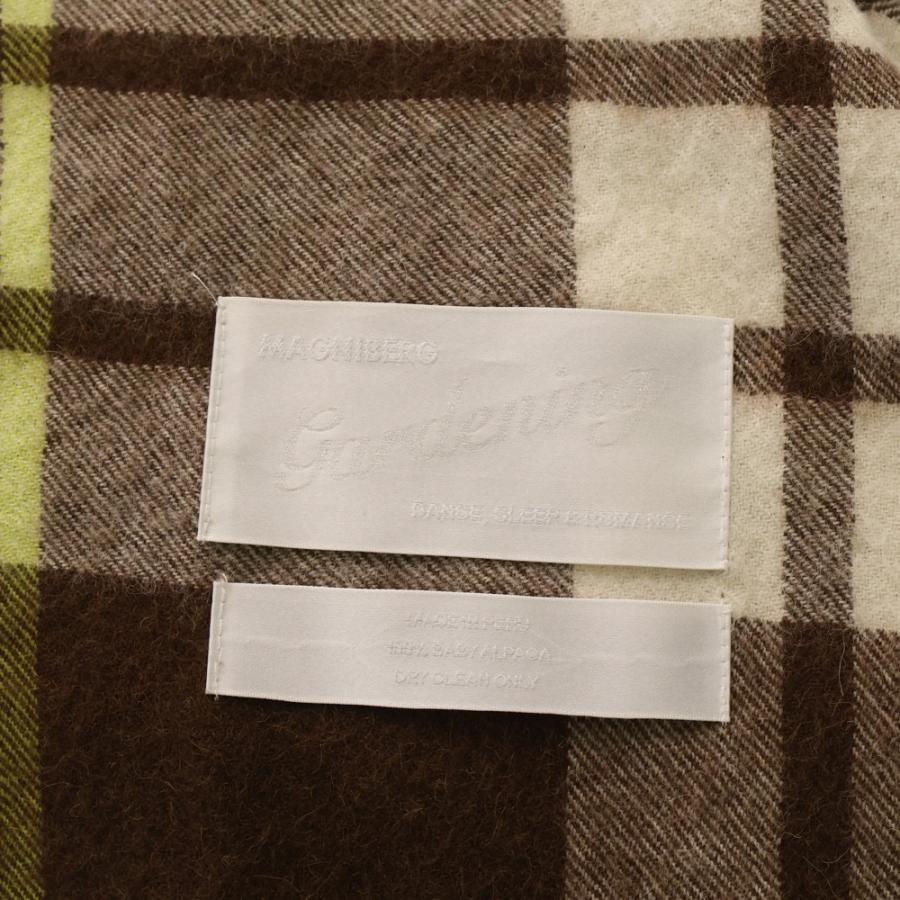 NO BRAND ノーブランド MAGNIBERG MAGNIBERG CHECK SCARVES トゥモローランド別注 チェック柄 アルパカマフラー ブラウン 97-04-35-04404 K NO BRAND ノーブランド MAGNIBERG CHECK SCARVES トゥモローランド別注