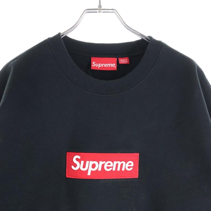 SUPREME シュプリーム 22AW Box Logo Crewneck ボックスロゴ クルーネックスウェットトレーナー ブラック
