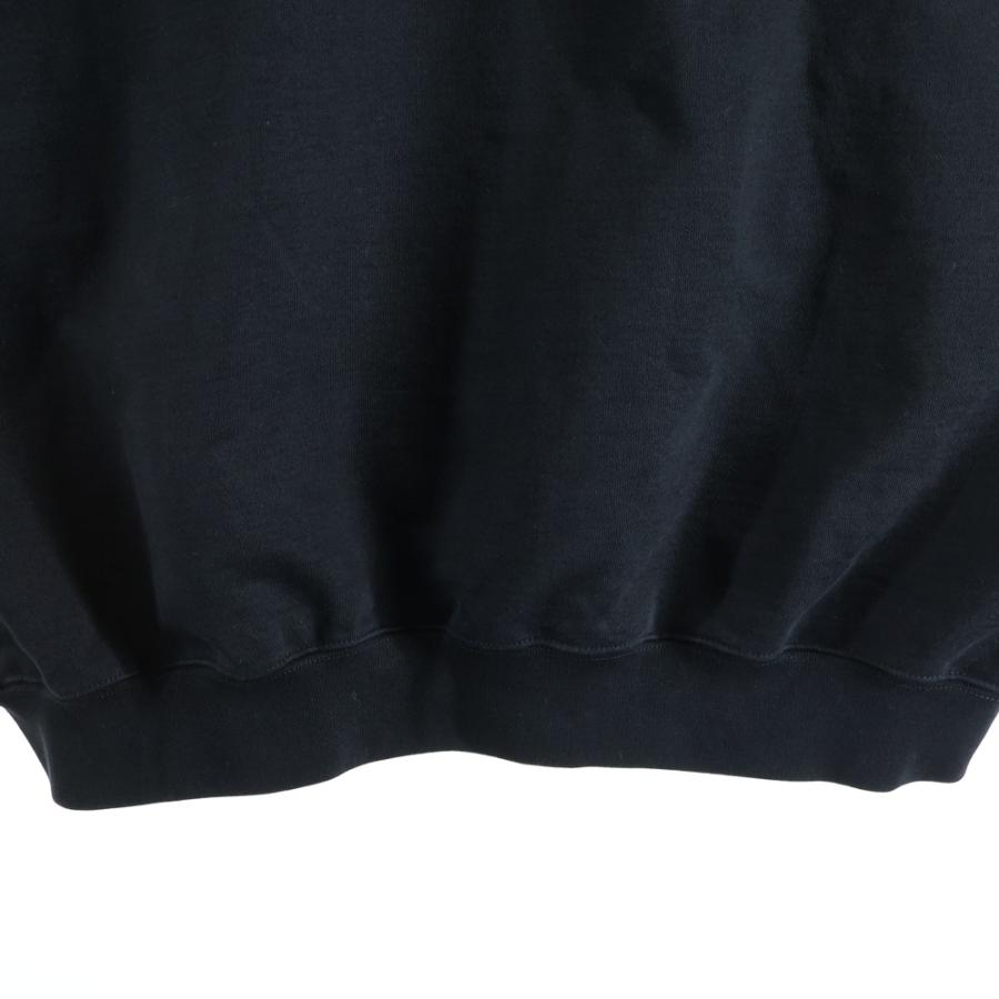 VETEMENTS ヴェトモン SWEATSHIRTS フロントロゴ フーディー プルオーバー スウェットパーカー ブラック UE54HD100B VETEMENTS（ヴェトモン） SWEATSHIRTS フロントロゴ フーディー プル
