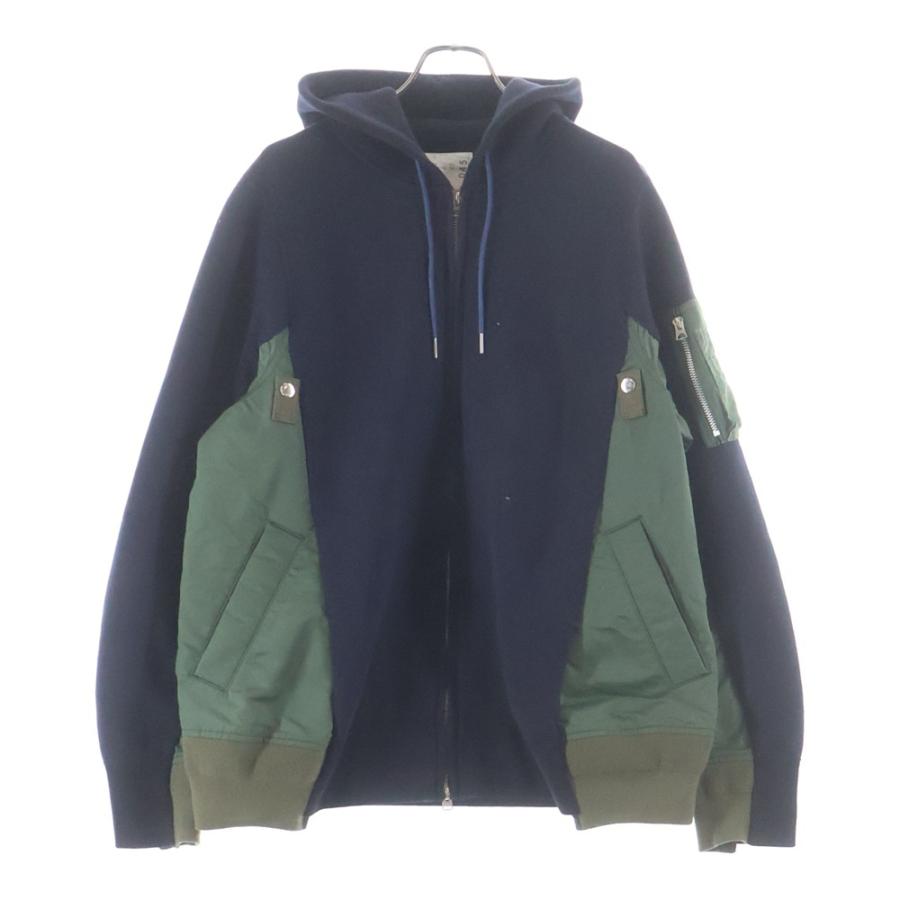 sacai（サカイ） Sponge Sweat MA-1 Hoodie スポンジスウェット ジップ