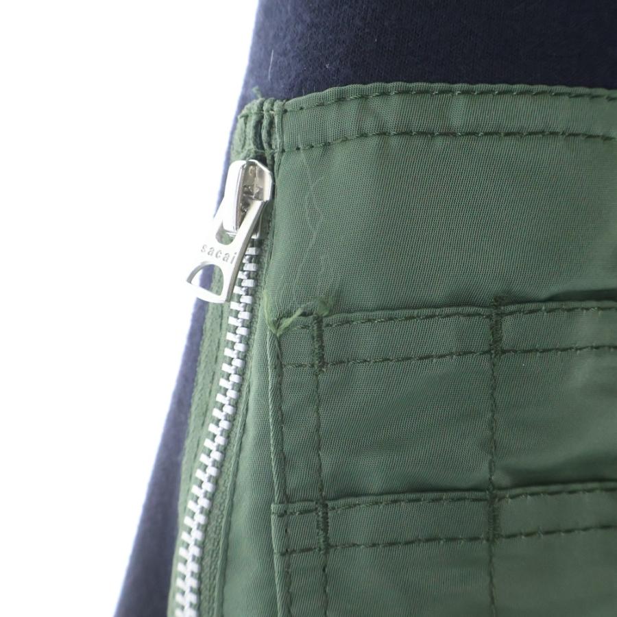 sacai（サカイ） Sponge Sweat MA-1 Hoodie スポンジスウェット ジップ